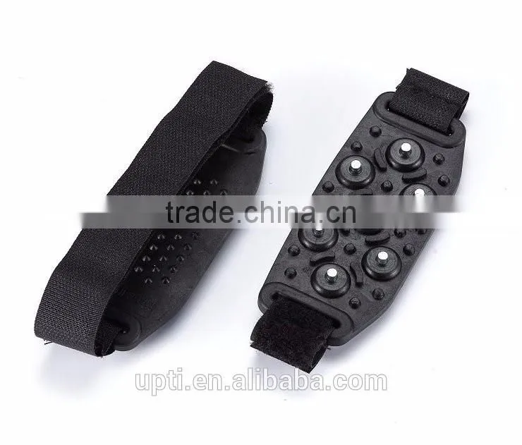 Taiwan Made High Quality Non-Slip Strap on Shoe Snow and Ice Cleats Compact Ice Grabbers