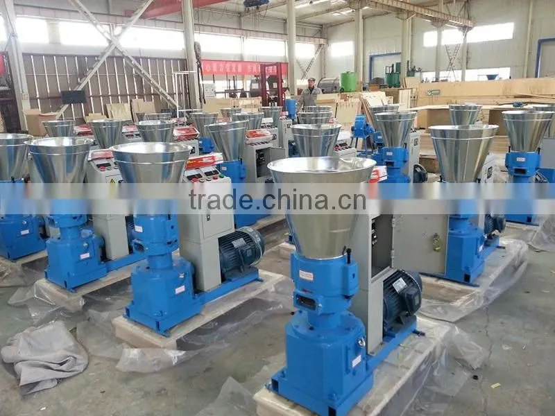 Flat die wood pellet machine