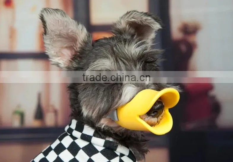 wholesales soft silicone Duck Mouth Shape Dog Mouth Covers