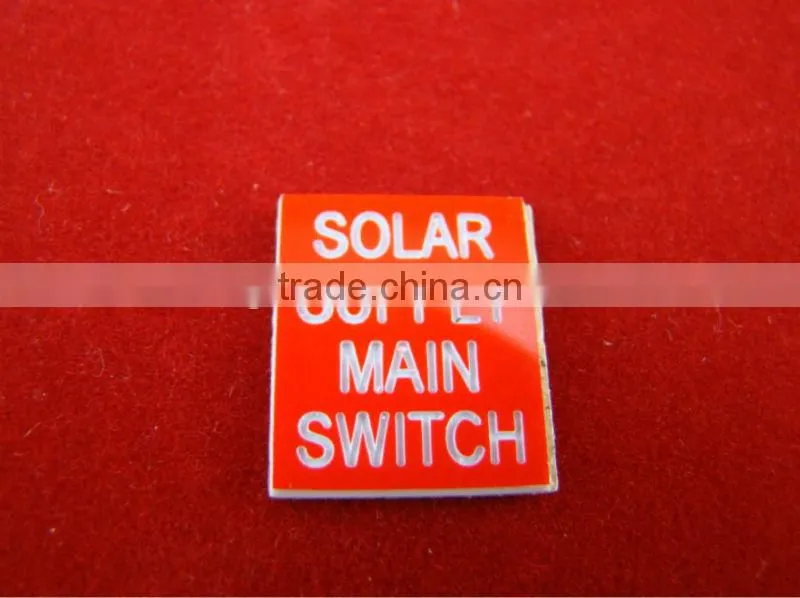 Custom ABS Plastic Tag Wire hang Label