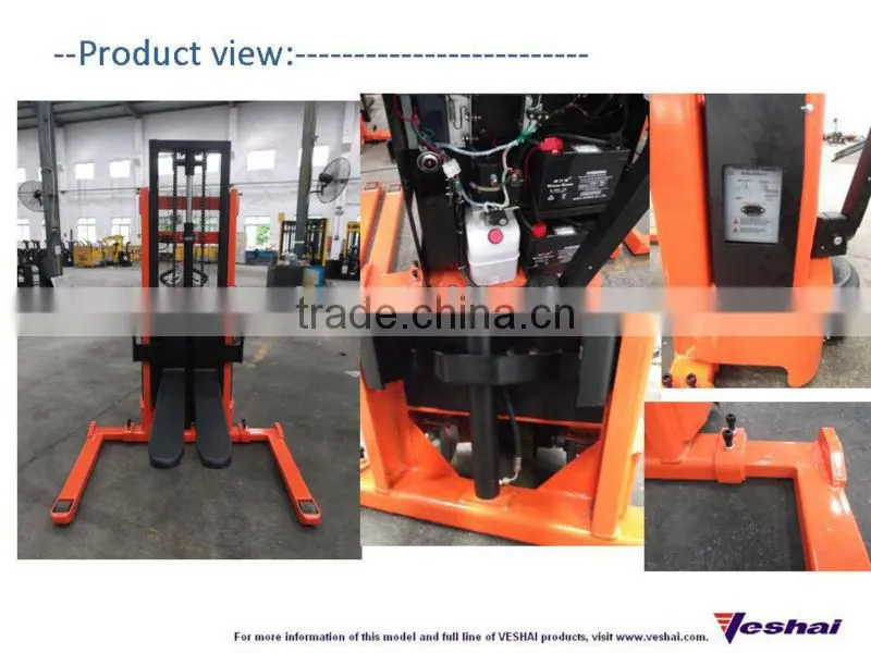 1ton 2.5meter full electric stacker VH-BST battery forklift