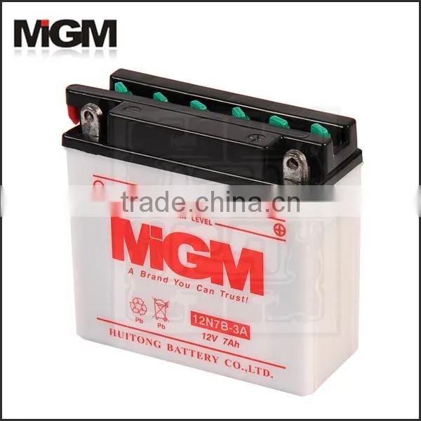 motorcycle battery12N7C-B,motorcycle battery dry exhaust