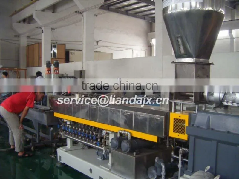 PET extruding and pelletizing/granulating production line