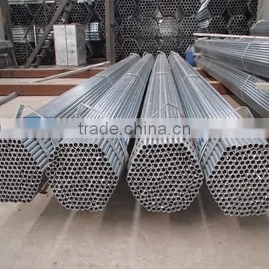 23.4mm welded pre galvanzied 60GSM round steel pipes