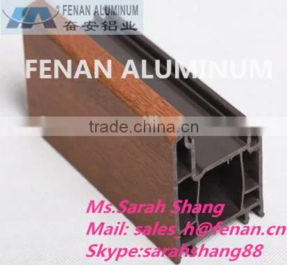 Furniture Aluminium Wood, Wood grain Aluminium square tube, top ten factory Wood grain aluminium