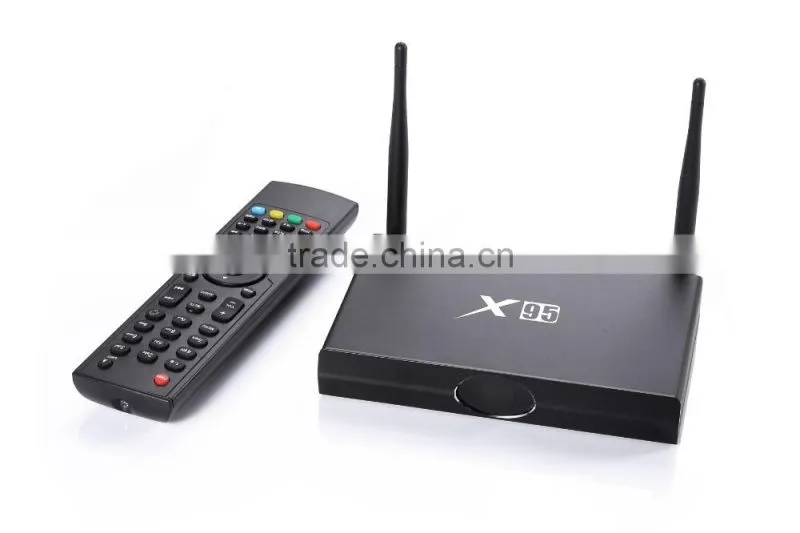 2016 Roofull Metal Housing Google Android5.1 TV Box X95 with Amlogic S905 Quad Core Smart TV Box