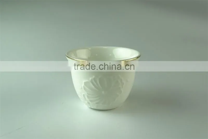 White ceramic tea cup sets, 6 pcs/set,with color box paking in stock