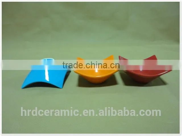 small ceramic dishes wholesale High Quality colorful hotel used ceramic dish