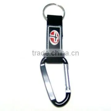 Carabiner with lanyard