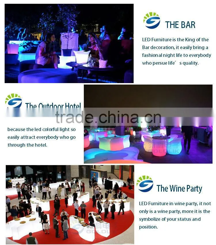 Computer Control Fancy Bar Furniture LED Bar Counter Hot Sale