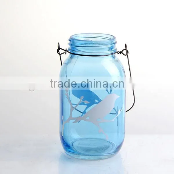 glass lantens with handle