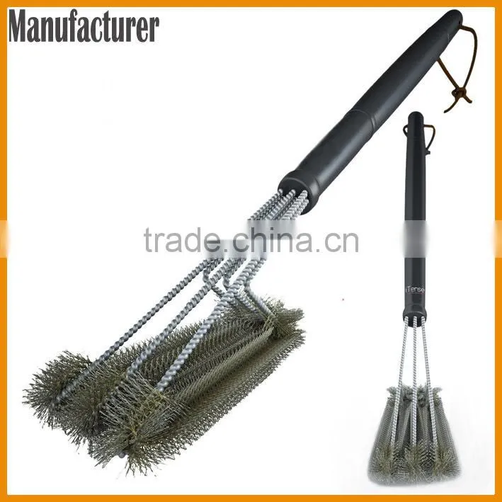 Three-in-One BBQ Grill Cleaner Shovel Sponge Cleaning Brush 3 in 1 BBQ Grill Cleaning Brush