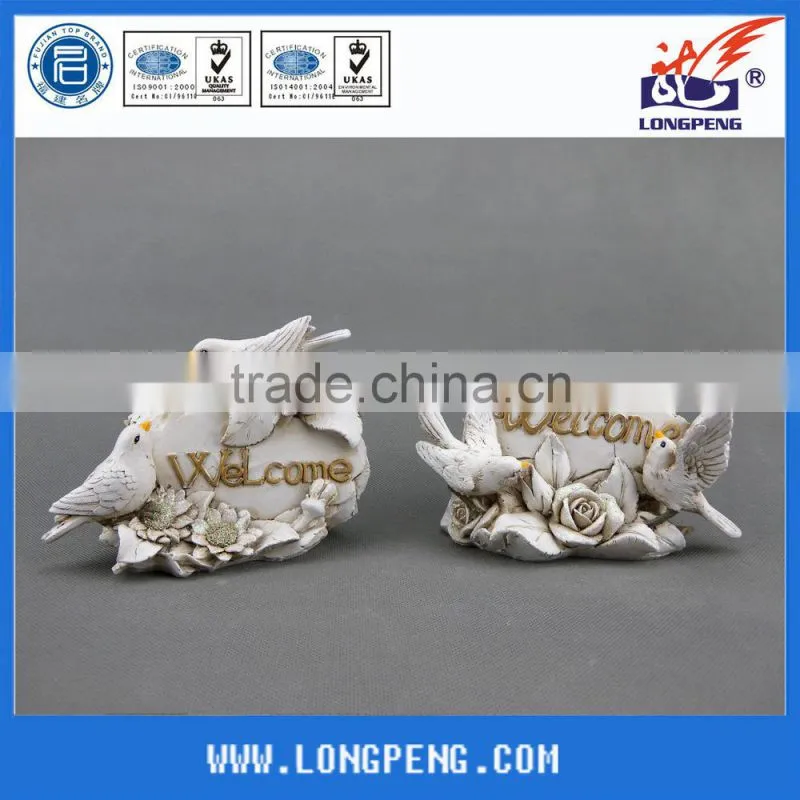Hight Quality Welcome Polyresin Bird Garden Decoration