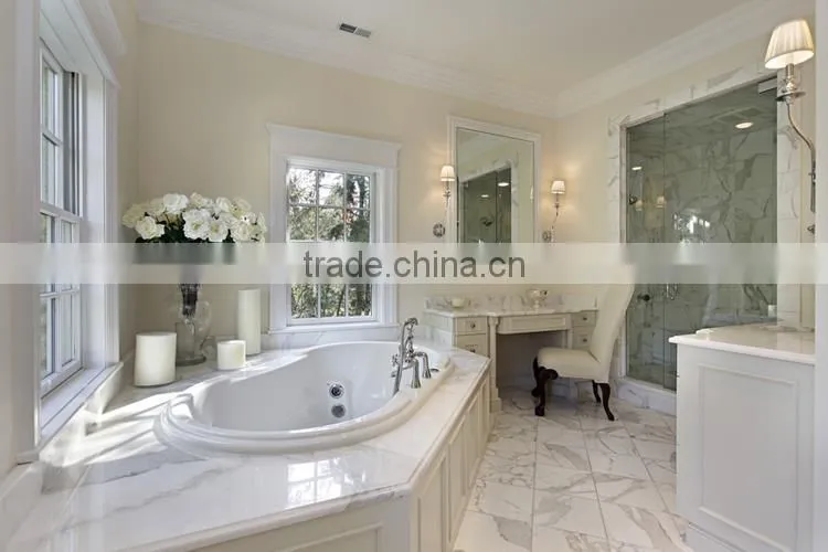 Manufactured acid-resistant natural stone slip white marble tile