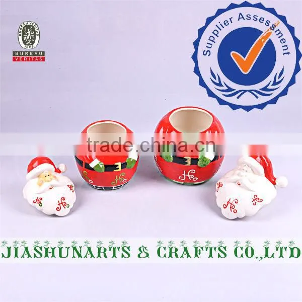 Santa Claus Cheap Ceramic Storage Boxes