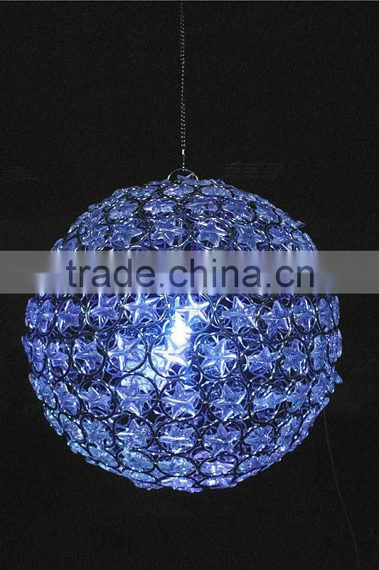 wholesale acrylic craft handmade LED iron ball wedding decoration centerpieces