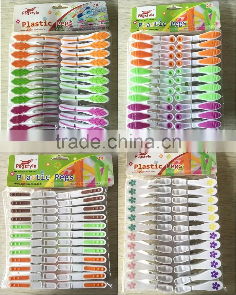 Plastic Soft Touch 20 Pcs Clothes Pins Pegs