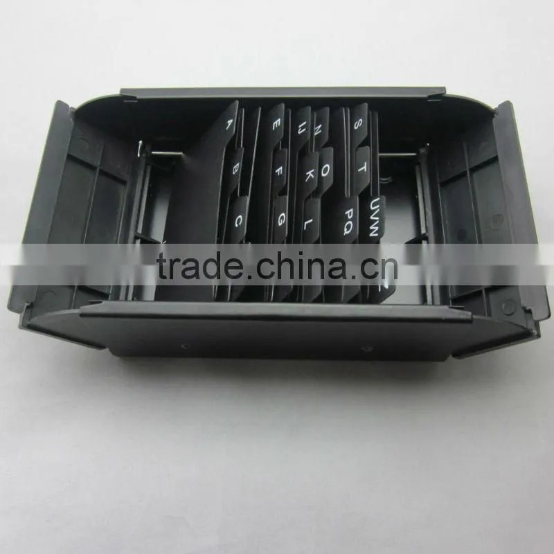 hot selling 400 sheets large capacity business index metal name card box