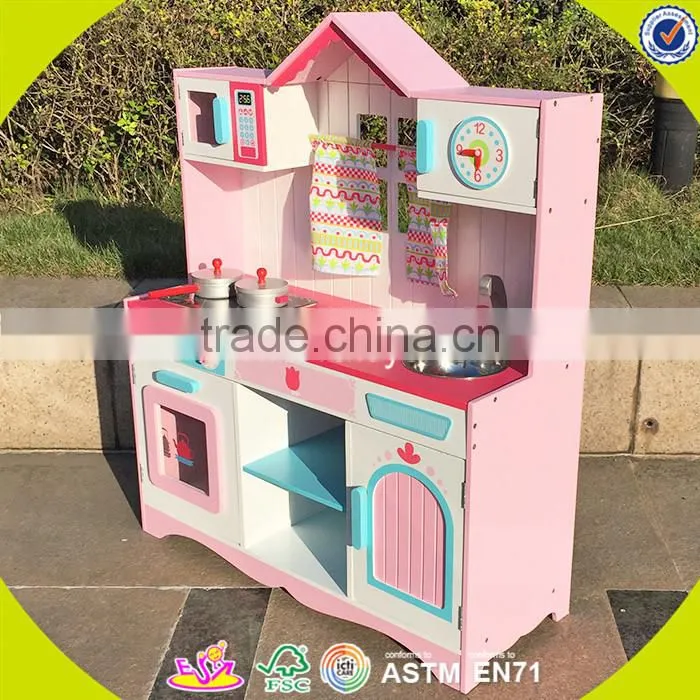 Wholesale wonderful children wooden kitchen toy bring fun hot sale wooden kitchen toy W10C048