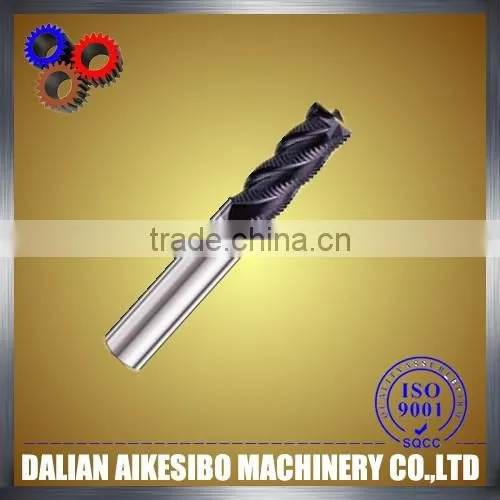 hot tools tungsten 4 flutes carbide rough end mills for 55hrc steel