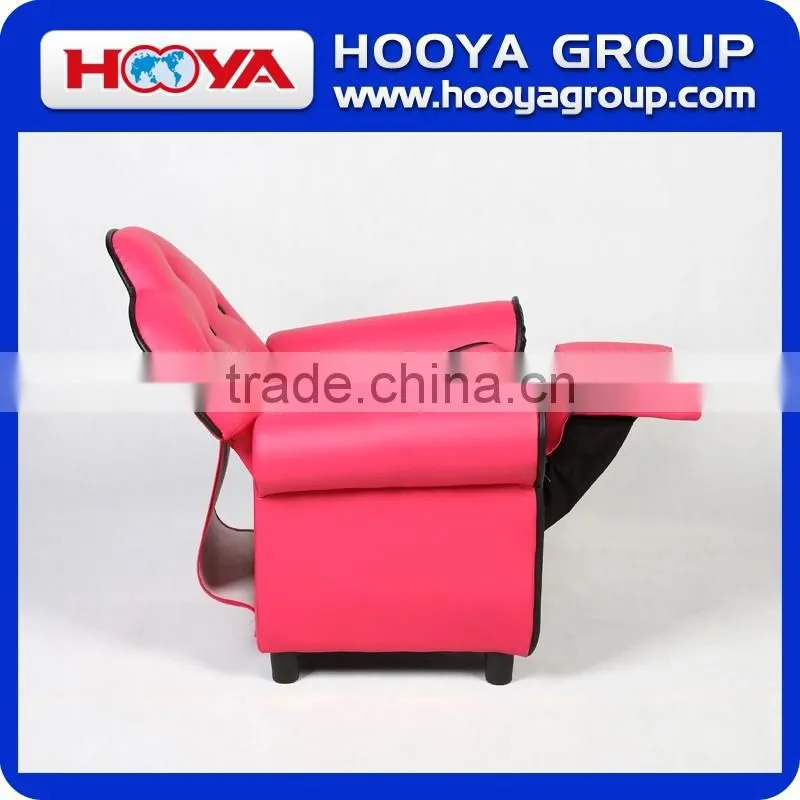 Kids Sofa- black/orange/pink, size:W63 D57 H77,material: jacquard lattice velvet+sponge+crude wood