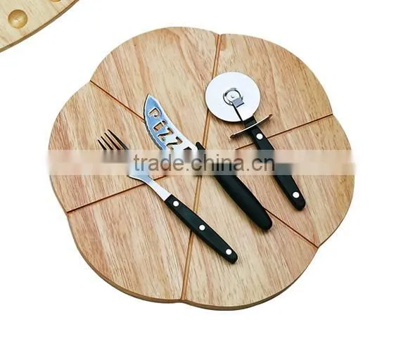 wooden pizza board