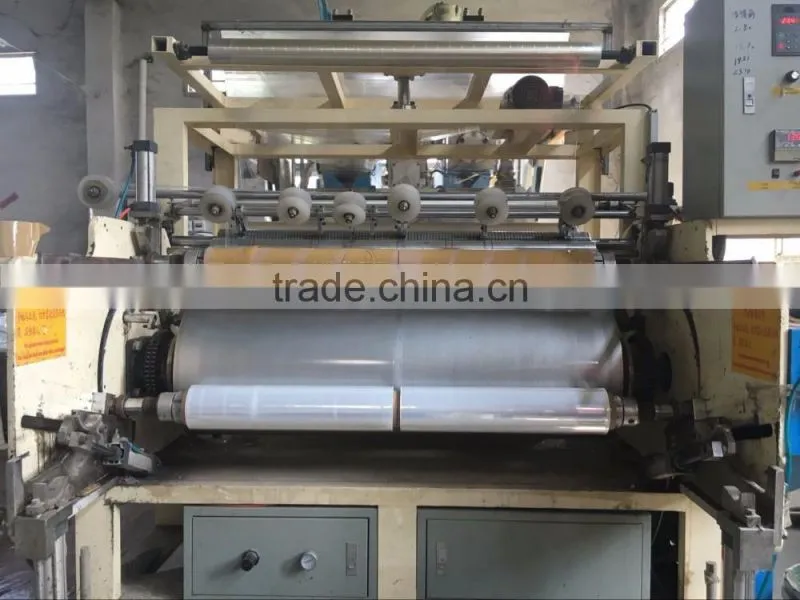 Transparent stretch film with high extension for protective packaging