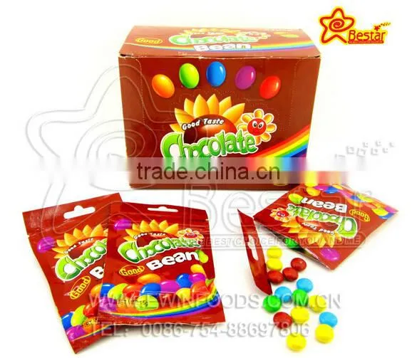 Lovely Bear Shaped Bottle Colorful Crisp Chocolate Bean