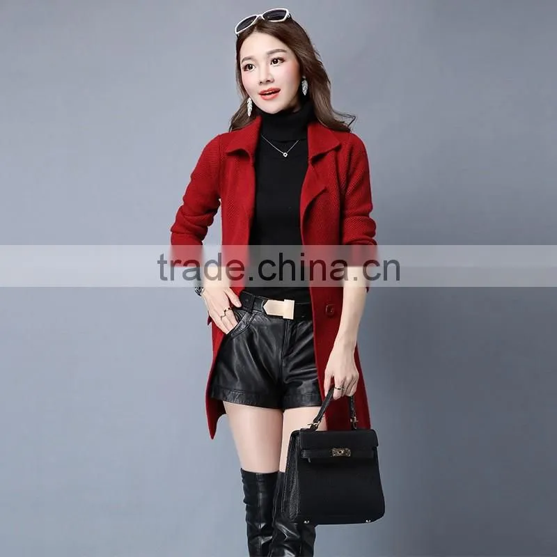 2016 Autumn Spring New Style Leisure British Women's Fashion Cardigan Sweater Jacket