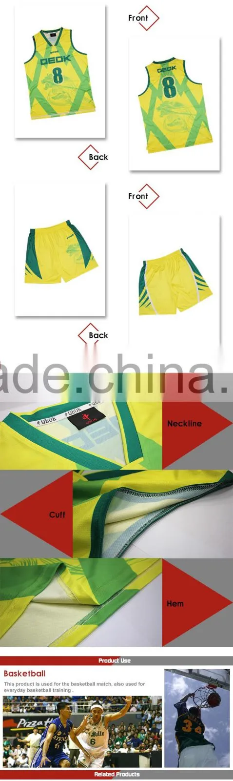 Baskeball shorts wholesale, no moq custom sublimation basketball shorts