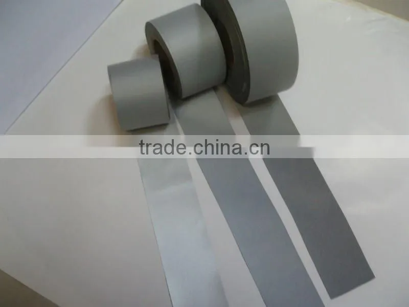 Wholesale china merchandise 100% polyester silver reflective caution tape