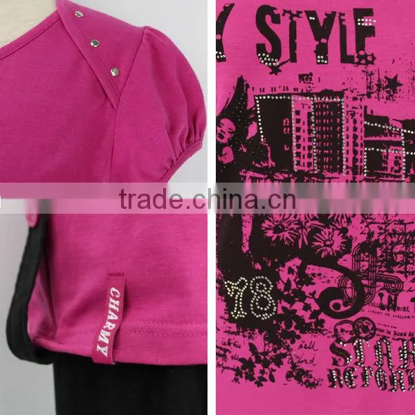 2016 new model lovely summer cheap custom woman extended t shirt
