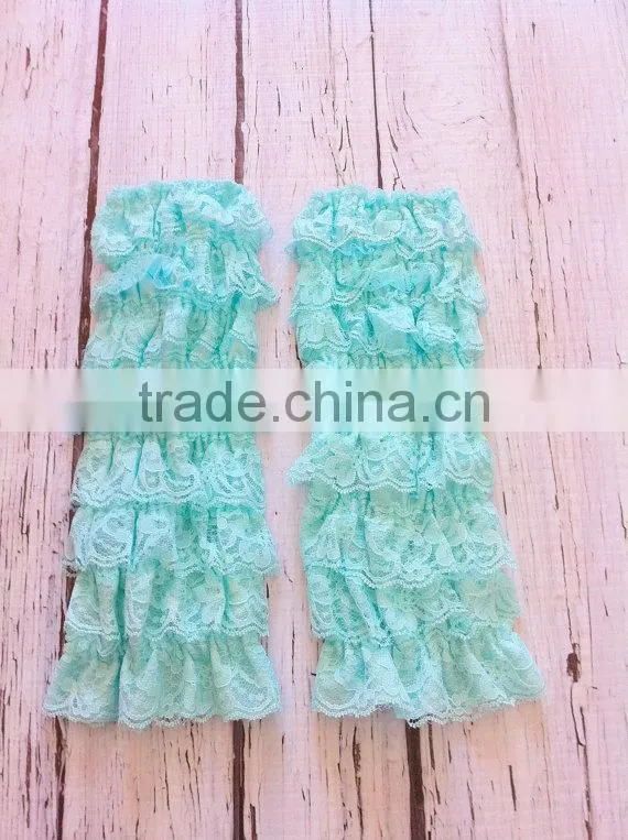 Cute Baby Girls Pink Leg Warmers Ruffle Tulle Baby Girls Lace Legging Warmers
