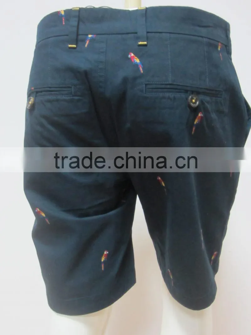 OEM new design fashionable High quality casual cotton elastic force shorts for men PS1375