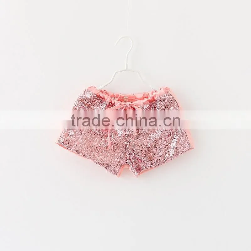 Hot Sell 4 Colors Baby Girls Sequin Shorts Wholesale 2-7 Years