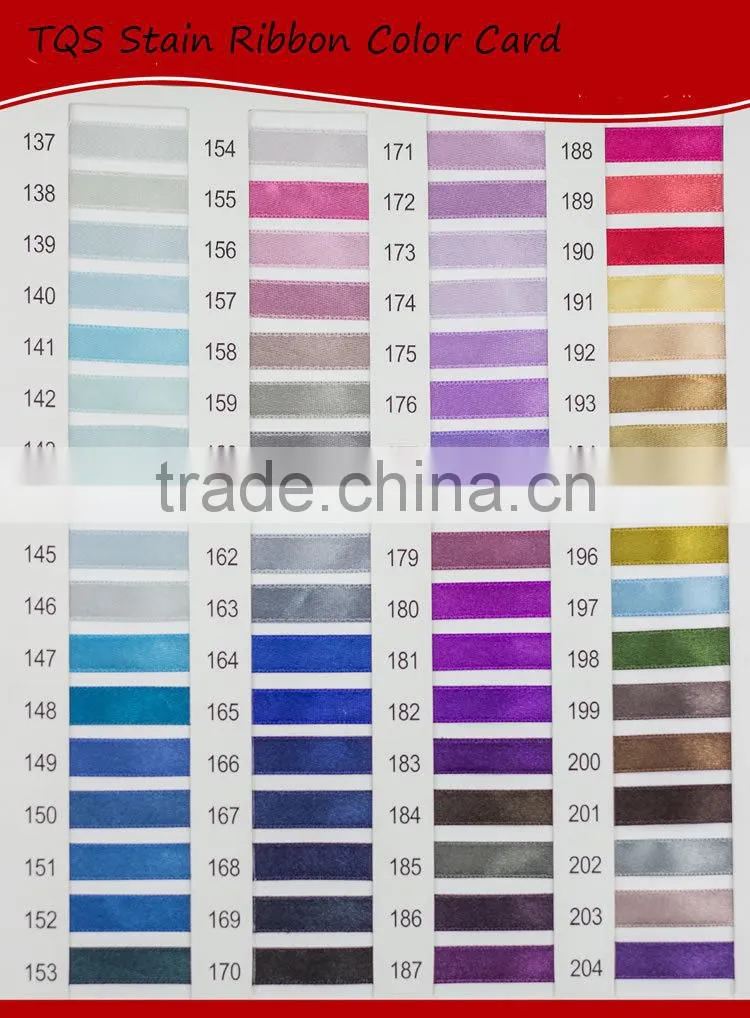 Wholesale High Quality 100% Polyester Stain Ribbon