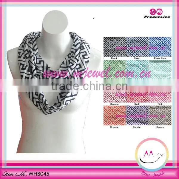 2015 factory wholesale inventory mardi gras infinity scarf