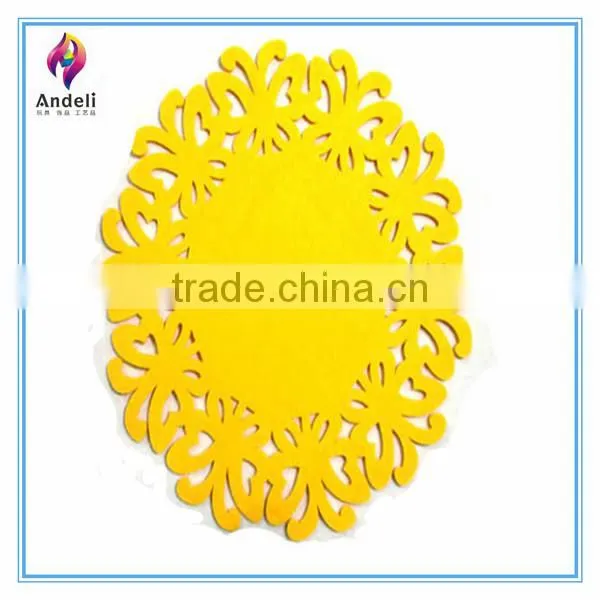 wholesale felt woven blank round laser cut placemat