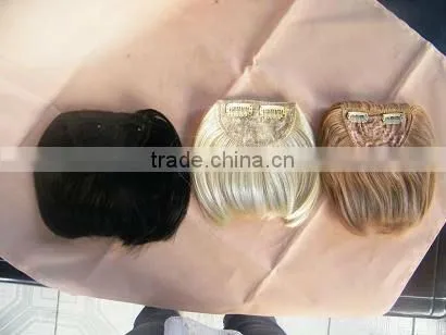 natural black synthetic long hair fringe