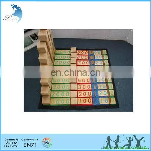 Mathematic Educational Montessori Material EN71 Wooden Toys Puzzle