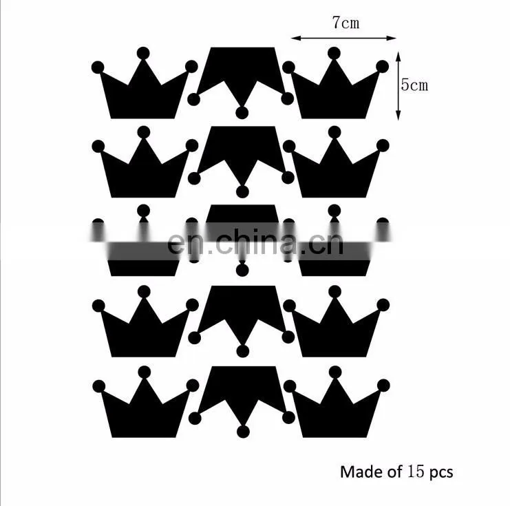 Ins Style Crown Prince and Princess Vinyl Wall Sticker Children Room Home Decoration Mural Roon Decal