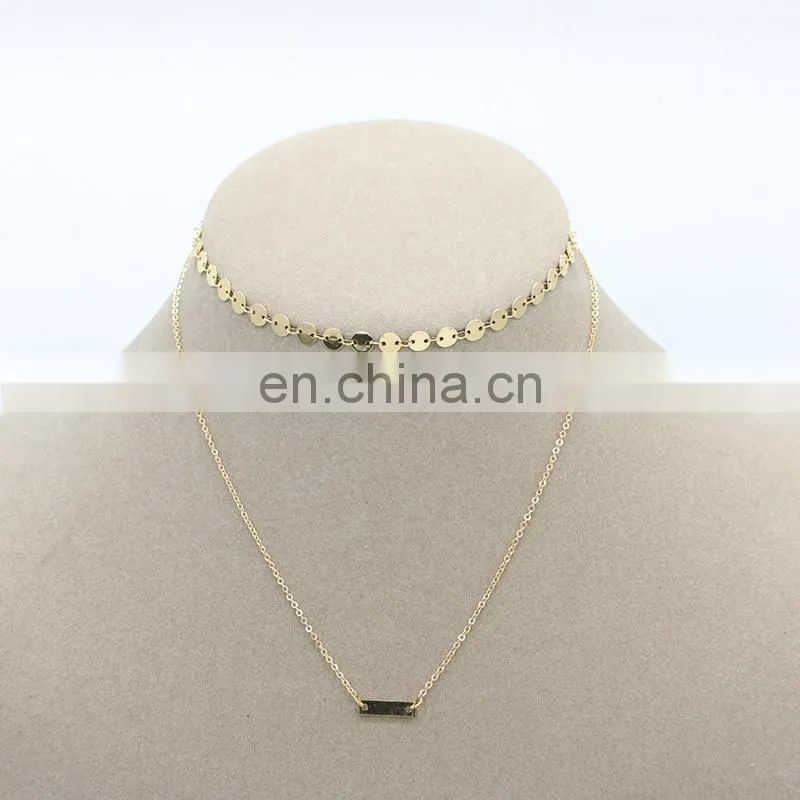 Fashion long chain necklaces thin chain choker necklace