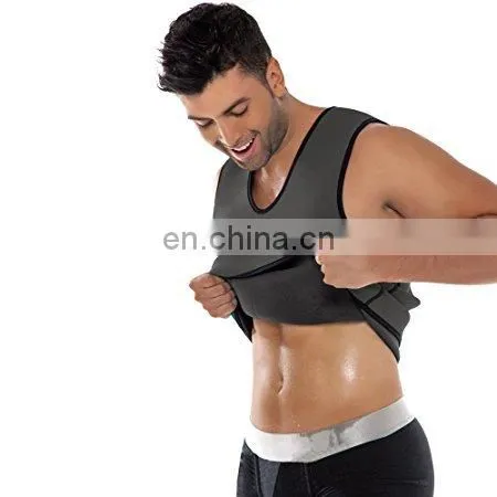 Gym Mens Weight Loss Shapewear Neoprene Slimming Vest Sweat Sauna Suits