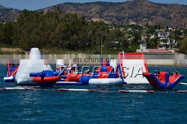 Customized inflatable water sport, cheap inflatable iceberg for sale