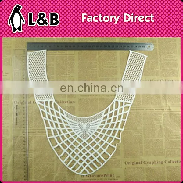 New Design Milk Silk Collar Embroidered Neckline Fringe Decorative Collar For Garment