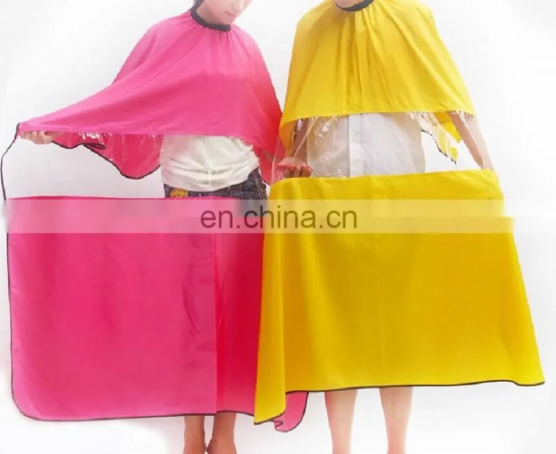 Disposable Plastic Hair Coloring Cape for Salon Using