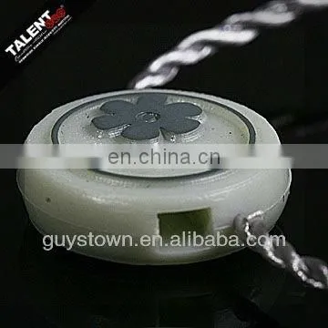 custom emboss brand name logo seal lock tag string for hang tag
