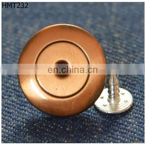 fashion garment accessory fasteners for jeans