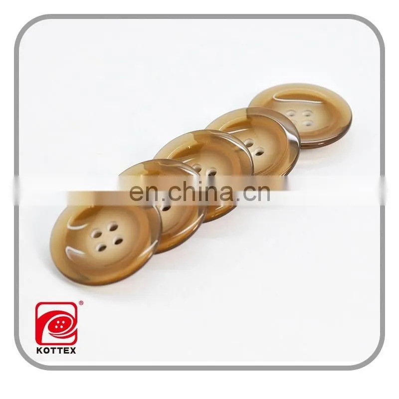 Plane convex double color, all-match, trend, hat type resin 4 hole buckle