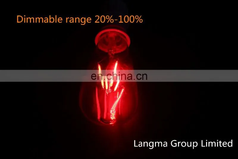 dc 24v RGB filament edison led bulb st64 e27 vintage lamp 12v led 2w/4w/6w/8w